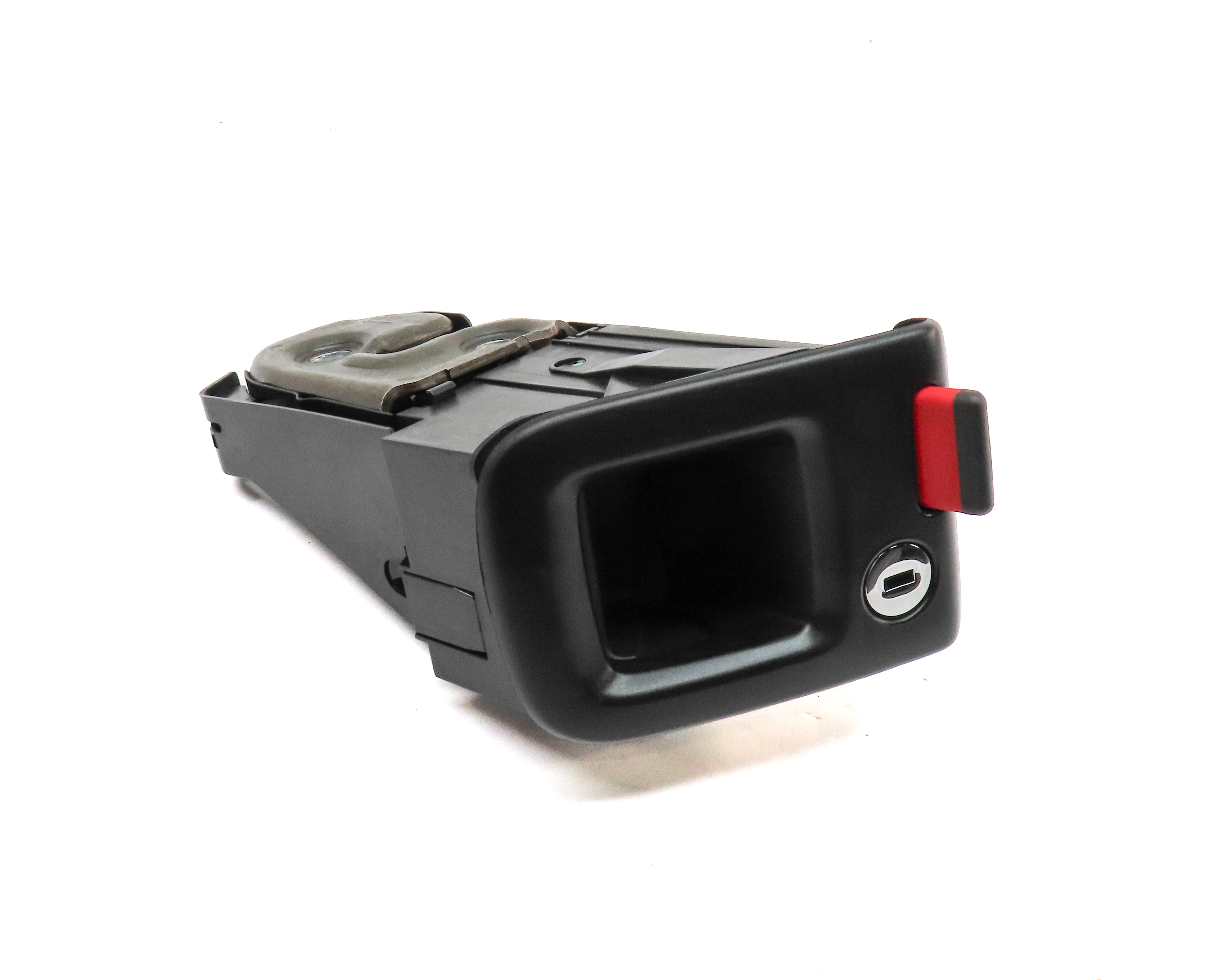 2013 AUDI A5 (B8 8T) REAR RIGHT FOLDING SEAT BACK RELEASE LATCH HANDLE (BLACK) — exact item pictured